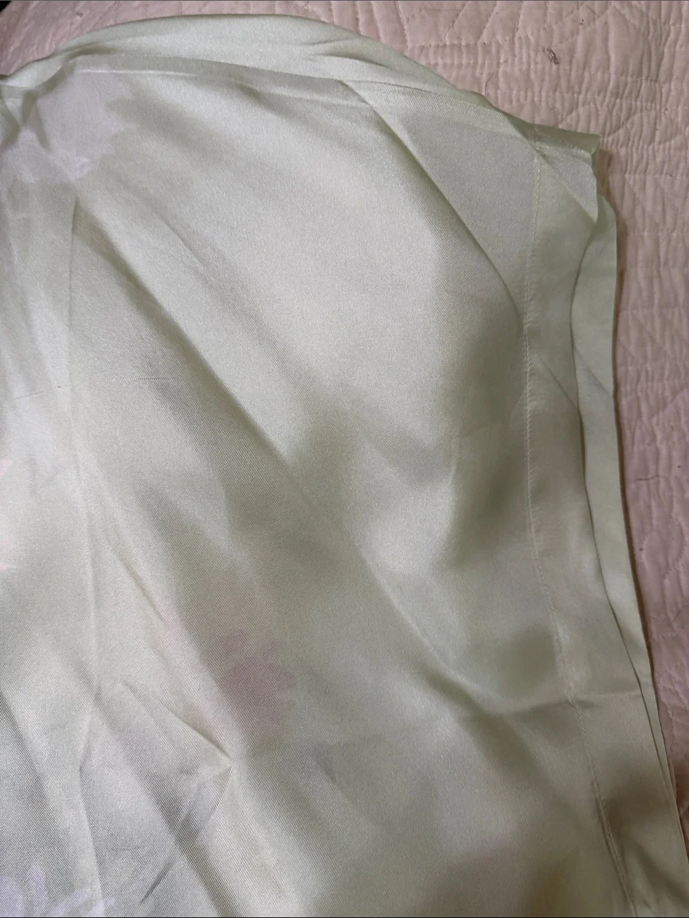 Chico's Lightweight Floral 100% Silk Kimono in Pale Green with Pink Accents
